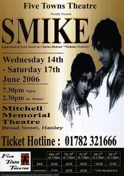 Five Towns Theatre's Smike poster