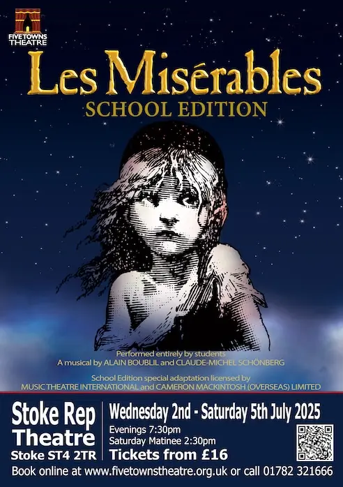 Five Towns Theatre's Les Misérables poster