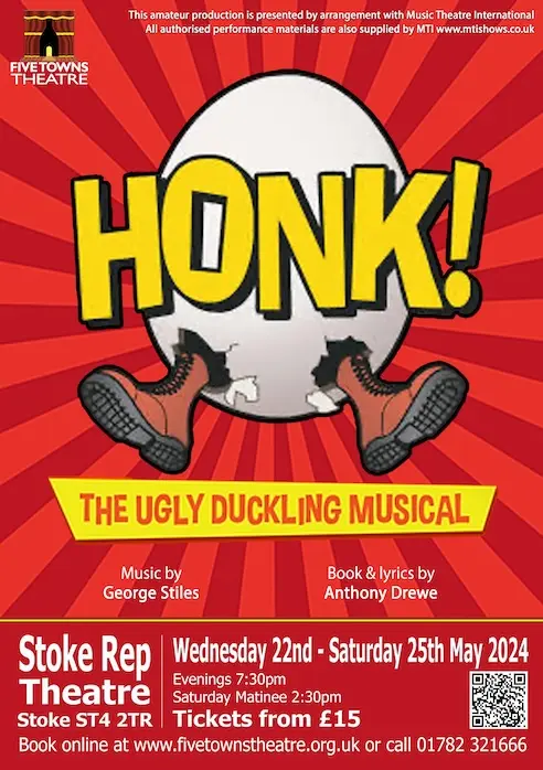 Five Towns Theatre's Honk! poster