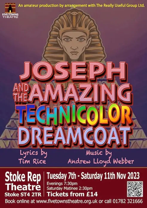 Five Towns Theatre's Joseph and the Amazing Technicolor Dreamcoat poster