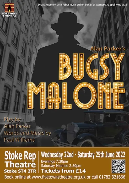 Five Towns Theatre's Bugsy Malone poster