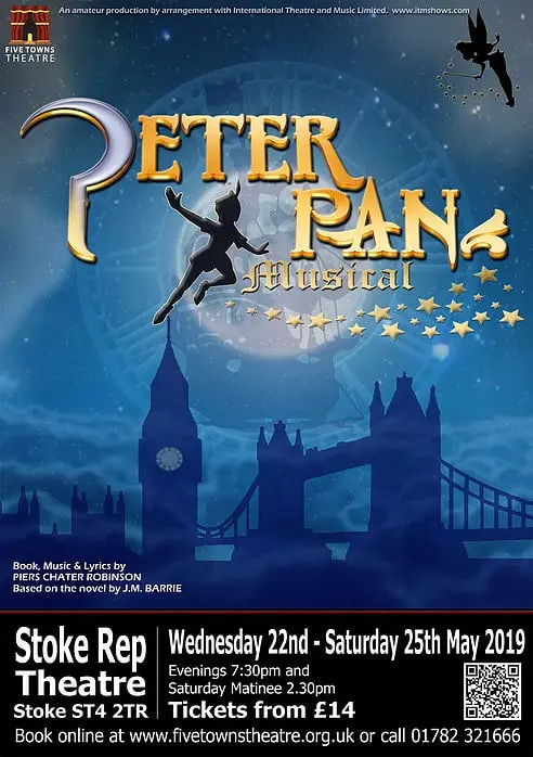 Five Towns Theatre's Peter Pan poster