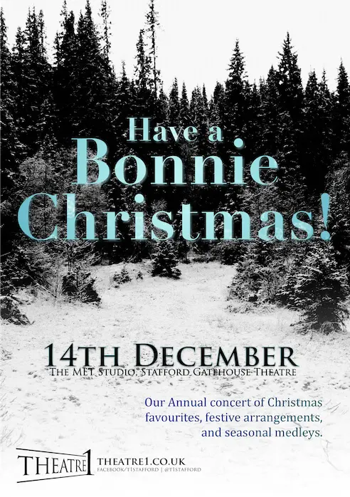 Theatre 1's Have a Bonnie Christmas poster