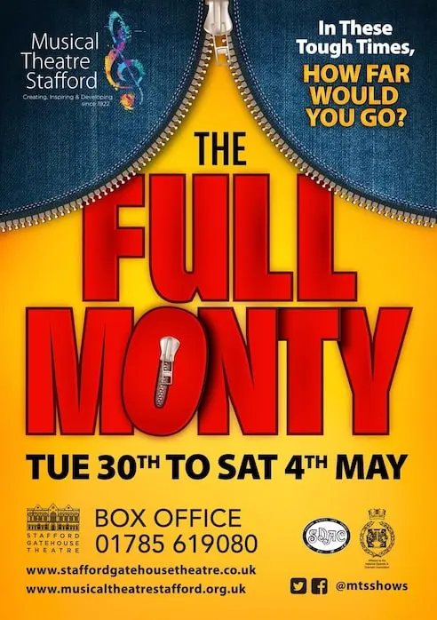 Musical Theatre Stafford's The Full Monty poster