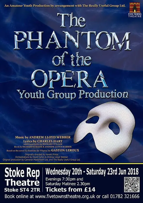 Five Towns Theatre's The Phantom of the Opera poster
