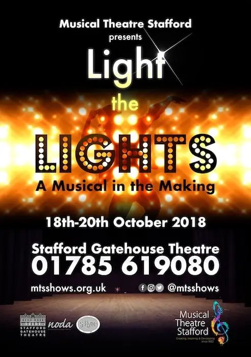 Musical Theatre Stafford's Light the Lights poster