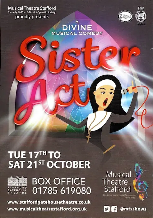 Musical Theatre Stafford's Sister Act poster