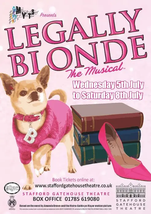Musical Youth Theatre Stafford's Legally Blonde poster