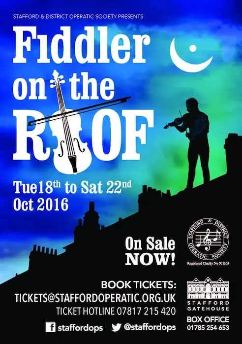 Musical Theatre Stafford's Fiddler on the Roof poster