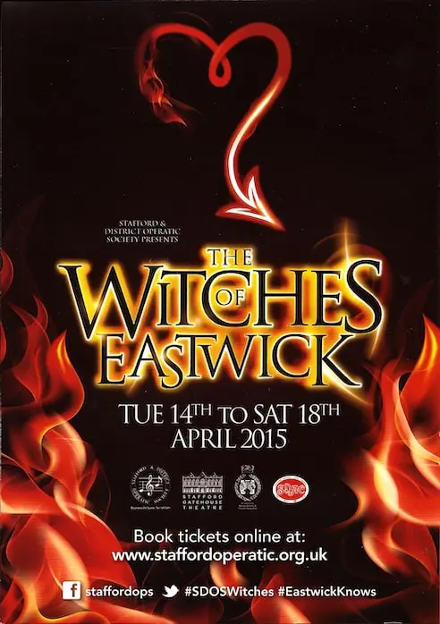 Musical Theatre Stafford's The Witches of Eastwick poster