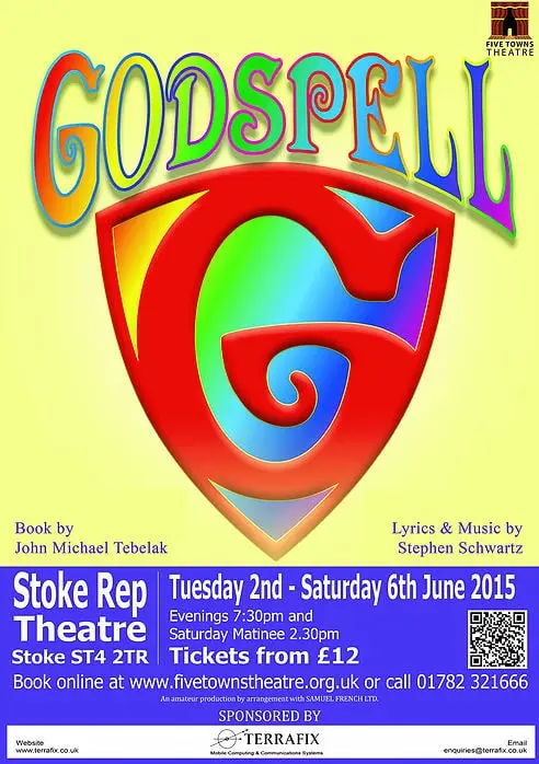 Five Towns Theatre's Godspell poster