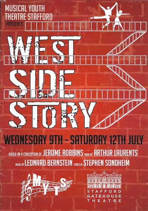Musical Youth Theatre Stafford's West Side Story poster
