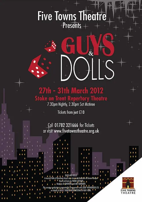 Five Towns Theatre's Guys and Dolls poster