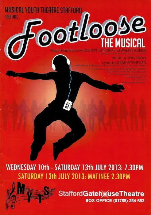 Musical Youth Theatre Stafford's Footloose poster